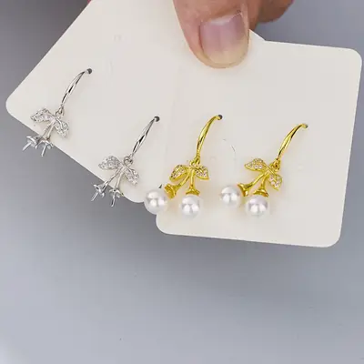 2022 Cherry Blossom Pearl Earrings for Women