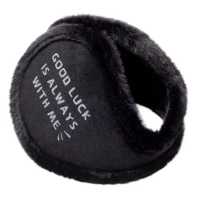 Warm Winter Earmuffs for Men Plush Grey Black