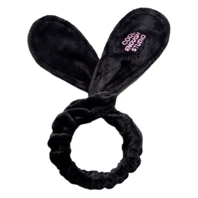 Black Korean Rabbit Ears Hair Band Adjustable Wire Knot Cross Wash Hair Band Cute Sweet Embroidered Hair Accessories