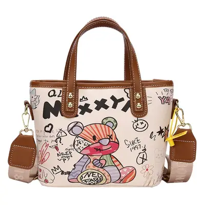 Cartoon Print Large Capacity Handbag for Women
