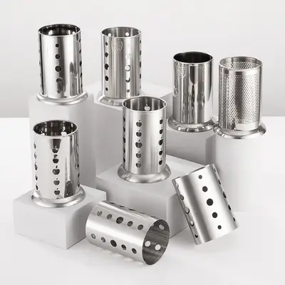 Stainless Steel Milk Tea Straw Storage Bucket 304