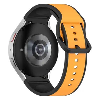 Samsung Galaxy Watch5 with Orange Silicone Strap