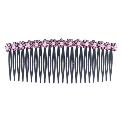Large Rhinestone Hair Comb with Ball Head Design