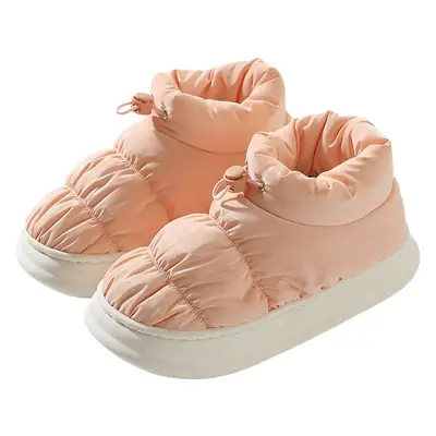 Women Cotton Slippers Down Fabric Warm Indoor