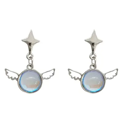 S925 Silver Star Zircon Earrings for Women