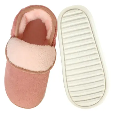 Red Wool Thick-Soled Winter Slippers for Women