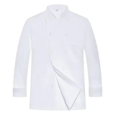 Men's White Kitchen Work Shirt Short Sleeve Long Sleeve