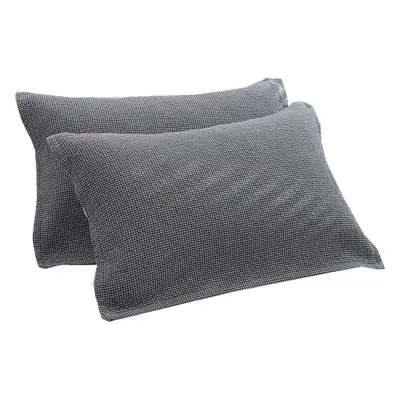 Cotton Pillow Cover with Straps Anti-Shedding Single