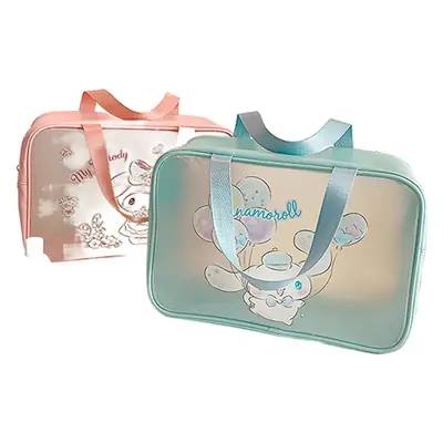 Pink Waterproof Cartoon Cosmetic Bag for Women