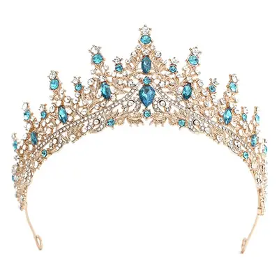 Bridal Crown with Rhinestones & Pearls for Girls