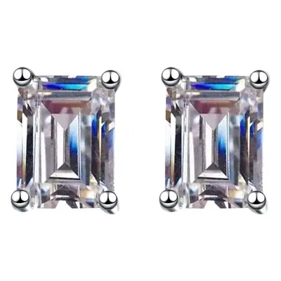 Xindeyi S925 Sterling Silver Earrings with Moissanite