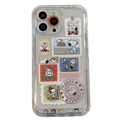 Transparent Cartoon Puppy iPhone 14 Pro Max Case 12"