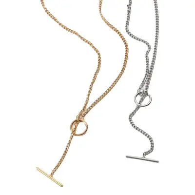 necklace Accessories Denim Chain Gold Plated Titanium Steel necklace Women ins European and American Clavicle Chain jewelry