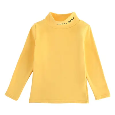 Yellow Turtleneck Long Sleeve Baby Shirt Medium Large