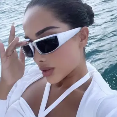 Steeptop Sunglasses Gray White Silver 2022