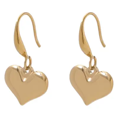 French Retro Heart Pendant Necklace for Women Gold