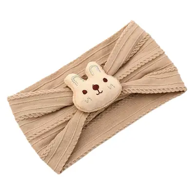 White Rabbit Elastic Baby Headband with Fontanelle