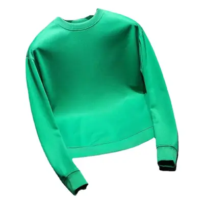 Men Black Crewneck Long Sleeve T-Shirt Large
