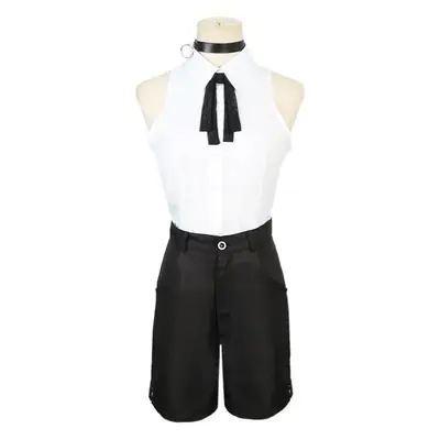 Black Full Chain Saw Cos Female Nurse Clothes