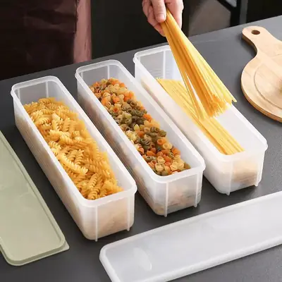 Rectangular Plastic Food Storage Box with Lid