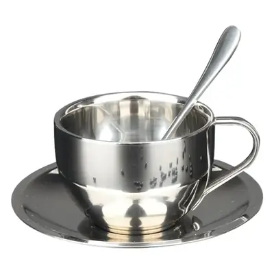 Double Layer Stainless Steel Coffee Cups Set 250ml