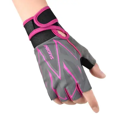 Half Finger Fitness Gloves Black Non-Slip Cycling Gym