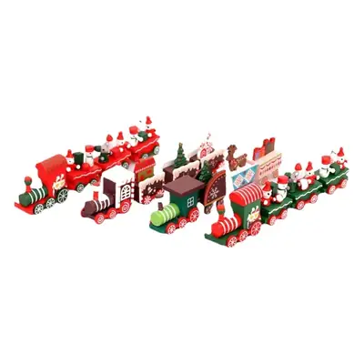Christmas Wooden Train Decor for Home Window