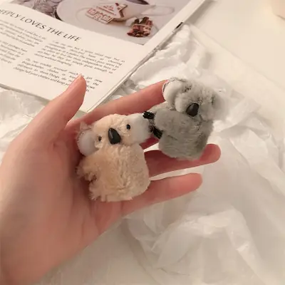 Plush 3D Hair Clip for Girls Cute Bangs Clip