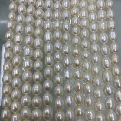 Natural Freshwater Pearl Beads 6-7mm Strong Thread