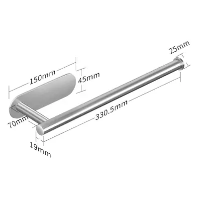 Stainless Steel Cabinet Towel Holder 150mm Large Bathroom Use