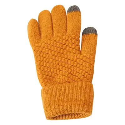 Winter Touch Screen Gloves Women Black Velvet Warm