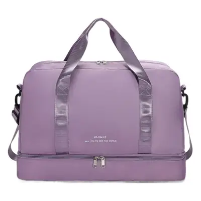 Women's Black Yoga Fitness Travel Bag Large Capacity