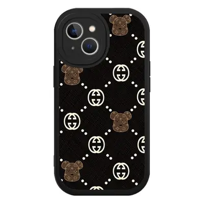 New Style Silicone Bear Phone Case Black with Drop Protection