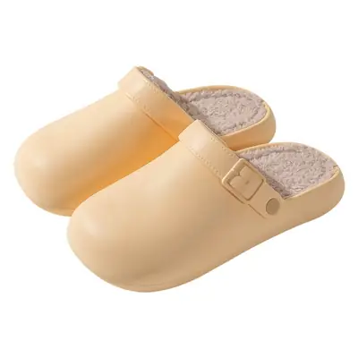 Women's Waterproof Cotton Slippers Black Winter Warm