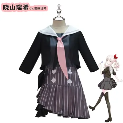 Xiaoshan Ruixi Cosplay Dress Black Plaid Skirt