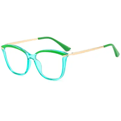 Pink Cat's Eye Anti-Blue Light Glasses for Myopia