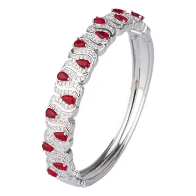 Luxury Emerald Gemstone Bracelet Set for Men Women