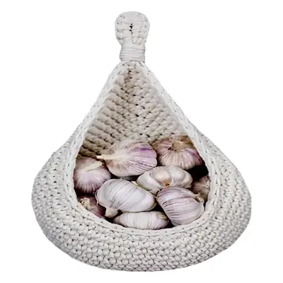 White Cotton Factory Crocheted Vegetable & Fruit Basket
