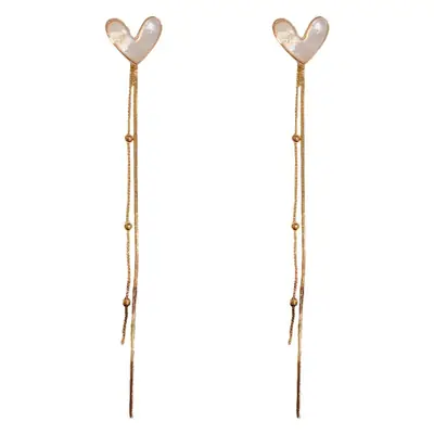S925 Silver Long Tassel Earrings for Women
