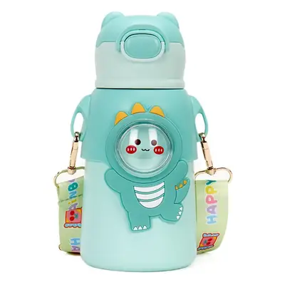 Kids Insulated Water Cup with Bear Design & Strap