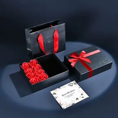 Roses in Elegant Gift Box Set