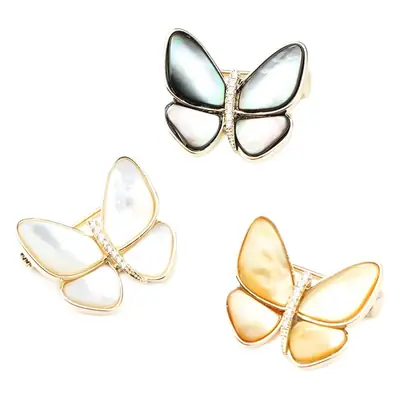 Classic Butterfly Pin Set Three Color Women's Gift