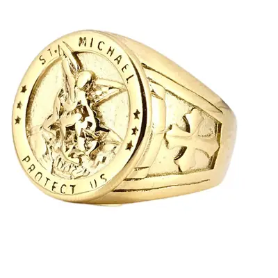 Jihadist Angel Ring Men's Titanium Steel Single