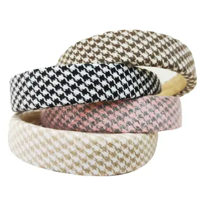 Vintage Plaid Hair Hoop Women's Korean Light Version