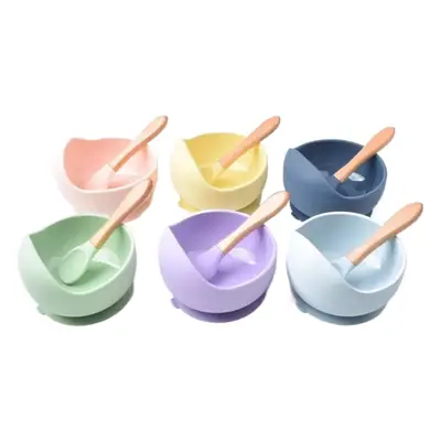 Baby Silicone Food Bowl 3D Leak Proof Multi Color