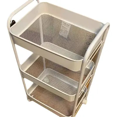 Multi-Layer Storage Trolley for Vegetable Kitchen