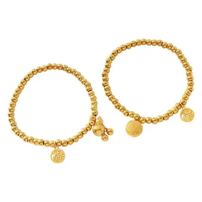 French Choker Bracelet Gold Plated with Pendant