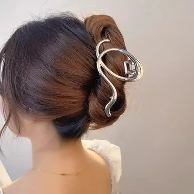 Gold Shark Clip for Women's Summer Hairpin