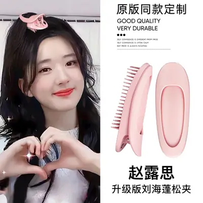 Pink Hair Clip for Korean Hairstyle Flip Holder