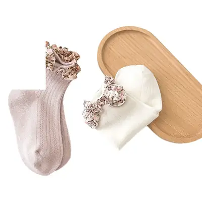 2024 Cute Floral Lace Socks for Girls Large